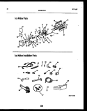 ICE MAKER AND INSTALLATION PARTS Diagram and Parts List for FPES21TIRW0  Frigidaire Refrigerator