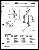 COMPRESSOR Diagram and Parts List for MH208F1QA  Kelvinator Air Conditioner
