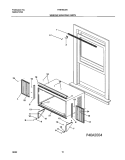 WINDOW MOUNTING PARTS Diagram and Parts List for FAS185J2A8  Frigidaire Air Conditioner