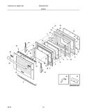 DOOR Diagram and Parts List for EW30ES6CGS5  Electrolux Range