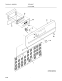 BACKGUARD Diagram and Parts List for CPDF4085KF1  Frigidaire Range
