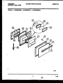 DOOR PARTS Diagram and Parts List for FEB556CBSA  Frigidaire Wall Oven