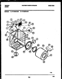 CABINET AND COMPONENT PARTS Diagram and Parts List for 47-2848-00-04  Tappan Dryer