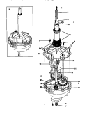 TRANSMISSION Diagram and Parts List for TWX233RBD2  Tappan Washer