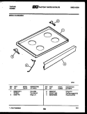 COOKTOP PARTS Diagram and Parts List for 31-2239-00-04  Tappan Range