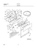 DISPENSER Diagram and Parts List for GLRS267ZCB1  Frigidaire Refrigerator