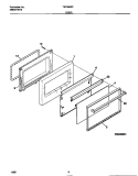 DOOR Diagram and Parts List for TEF352SCWB  Tappan Range