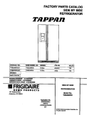 COVER Diagram and Parts List for TRS20WRHD1  Tappan Refrigerator