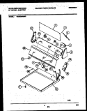 CONSOLE AND CONTROL PARTS Diagram and Parts List for WDE436RBD0  Frigidaire Dryer