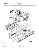 CONTROL PANEL Diagram and Parts List for FDB736GFR4  Frigidaire Dishwasher