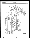 CABINET PARTS Diagram and Parts List for WRT18CVAW1  Frigidaire Refrigerator