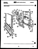 DOOR PARTS Diagram and Parts List for DW1805KF1  Frigidaire Dishwasher