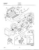 ICE MAKER Diagram and Parts List for FRS22ZGHD6  Frigidaire Refrigerator