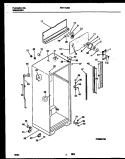 CABINET PARTS Diagram and Parts List for FRT17JRBD1  Frigidaire Refrigerator