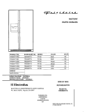 COVER Diagram and Parts List for FRS26KF7AB0  Frigidaire Refrigerator