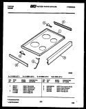 Part Location Diagram of 3051286 Frigidaire MAIN TOP, WHEAT
