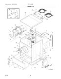 CABINET / TOP Diagram and Parts List for GTF1040CS0  Gibson Washer