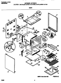 BODY Diagram and Parts List for MEF352BGWD  Frigidaire Range
