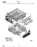 RACKS Diagram and Parts List for FDB768GEW0  Frigidaire Dishwasher