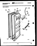 REFRIGERATOR DOOR PARTS Diagram and Parts List for RS192MCF0  Frigidaire Refrigerator