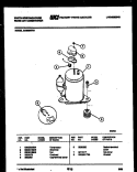 COMPRESSOR PARTS Diagram and Parts List for AC088N7B1  Frigidaire Air Conditioner