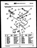 AIR HANDLING PARTS Diagram and Parts List for GAS148P1A1  Gibson Air Conditioner
