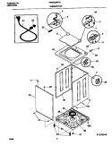 CABINET / TOP Diagram and Parts List for FWS223RFS1  Frigidaire Washer
