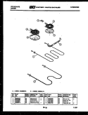 BROILER PARTS Diagram and Parts List for RA30BEW0  Frigidaire Range