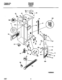 CABINET Diagram and Parts List for FRS22WNFD1  Frigidaire Refrigerator