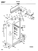 CABINET Diagram and Parts List for MRT15CSEDB  Frigidaire Refrigerator