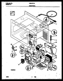 FUNCTIONAL PARTS Diagram and Parts List for FMS137T1B1  Frigidaire Microwave