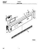 CONTROL PANEL Diagram and Parts List for FEB786CETA  Frigidaire Wall Oven
