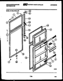 DOOR PARTS Diagram and Parts List for RT156LCH0  Frigidaire Refrigerator