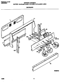 BACKGUARD Diagram and Parts List for MEF352BGWD  Frigidaire Range