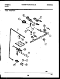 BURNER, MANIFOLD AND GAS CONTROL Diagram and Parts List for CP302BP2Y1  Frigidaire Range
