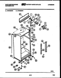 CABINET PARTS Diagram and Parts List for RT219MCH0  Frigidaire Refrigerator