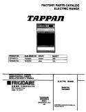 COVER Diagram and Parts List for TEF350SCDE  Tappan Range