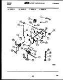 BURNER PARTS Diagram and Parts List for 76-4667-00-02  Tappan Microwave Oven Combo