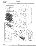 CABINET Diagram and Parts List for FFU17G9HW2  Frigidaire Freezer