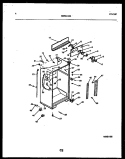 CABINET PARTS Diagram and Parts List for RT21F9YX3A  Gibson Refrigerator