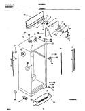 CABINET Diagram and Parts List for FRT18NRJD1  Frigidaire Refrigerator
