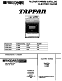 ELECTRIC RANGE Diagram and Parts List for 31-3962-23-02  Tappan Range