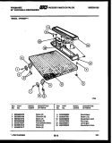 TOP AND MISCELLANEOUS PARTS Diagram and Parts List for DW4650PW1  Frigidaire Dishwasher
