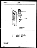 CONTROL PANEL Diagram and Parts List for 56-4751-10-05  Tappan Microwave