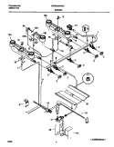 BURNER Diagram and Parts List for TGF645WFD7  Tappan Range
