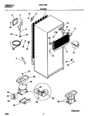 SYSTEM Diagram and Parts List for GRT21IPRHW0  Gibson Refrigerator