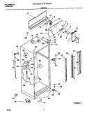 CABINET Diagram and Parts List for FRT18QGFD1  Frigidaire Refrigerator