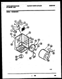 CABINET AND COMPONENT PARTS Diagram and Parts List for WDG336RBW0  Frigidaire Dryer