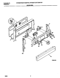 BACKGUARD Diagram and Parts List for FEF355BFDC  Frigidaire Range
