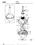 TRANSMISSION Diagram and Parts List for FLSE72GCS2  Frigidaire Washer Dryer Combo